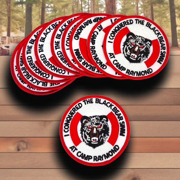 Camp Raymond AZ BSA “I Conquered the Black Bear Swim” Patch – Boy Scouts - Picture 1 of 4